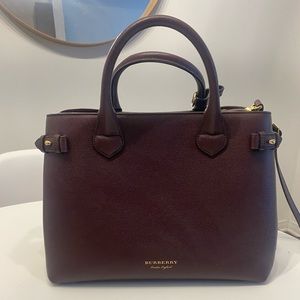 Burberry Medium Banner Bag - Burgundy